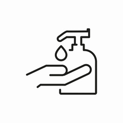 medicine handwash alcohol gel icon sign vector