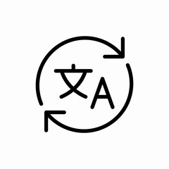 translate trasnlation refresh icon sign vector