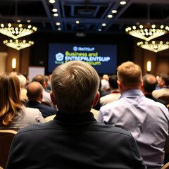 Obraz premium people in conference hall