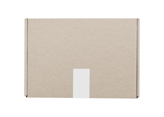 Paper box package png sticker, isolated object, transparent background