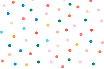 Obraz premium Polka dot png pattern, transparent background, colorful design