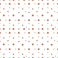 Aesthetic pattern png, transparent background, brown polka dot