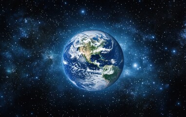 Stunning view of planet earth in space