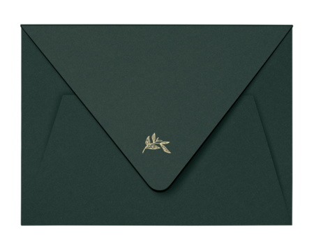 Green envelope png, stationery on transparent background - Powered by Adobe