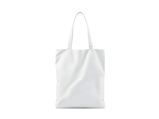 Realistic White Canvas Tote Bag Mockup Held by Hand for Eco-Friendly Branding