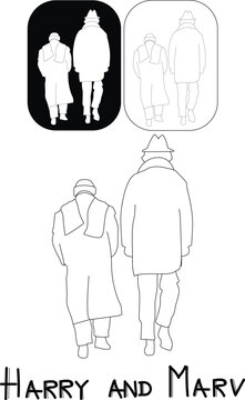 Idea for minimalism tattoo of beloved harry and marv 