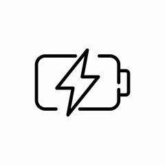battery energy charging icon sign vector
