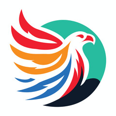 Obraz premium A cute vector art Eagle logo 