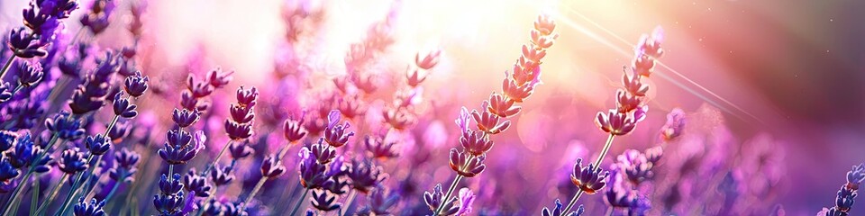 beautiful lavender field. Selective focus