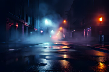 Fototapeta premium night traffic in the city