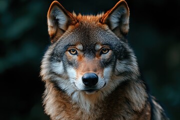 Fototapeta premium gray wolf portrait