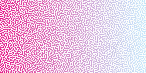 Organic seamless patterns with rounded lines Diffusion reaction background. Monochrome background of natural organic forms motion. Overlay template abstract Turing organic wallpaper background.