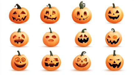 A fun, cartoon-style emoji for Halloween designs.