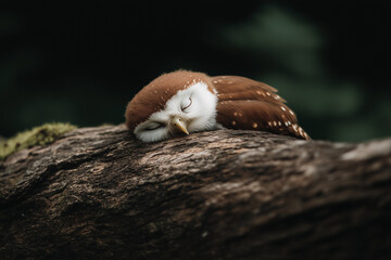 Obraz premium barn owl perched on a branch