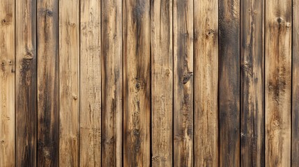 Fototapeta premium Close-up of weathered brown wooden planks.