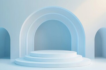 white columns and blue sky