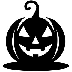 Spooky Halloween Pumpkin Silhouette