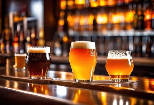 vibrant craft beer selection smooth rich pours various colors textures, amber, artisan, balanced, bitterness, bottle, brewery, carbonation, chilled