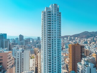 Fototapeta premium modern city skyline with high-rise buildings