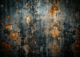 Obraz premium Dark Abstract Grunge Wall Texture for Background Use in Design Projects and Creative Artwork Needs