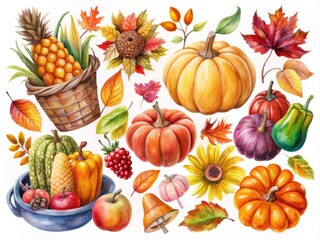 Download a charming collection of festive Thanksgiving clip art to enhance your fall celebrations and seasonal