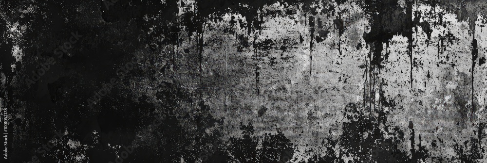 Poster A surface covered in a blend of deep black and gray tones shows signs of wear and age, creating a textured backdrop with an intriguing rustic character