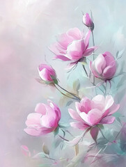 pink flowers background