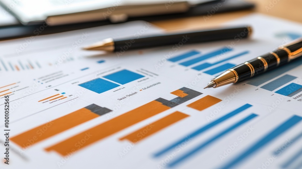 Poster a high-resolution image of a financial report featuring multiple bar charts with detailed performanc