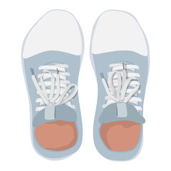 Blue shoes png sticker, transparent background