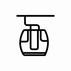 ski lift icon sign vector