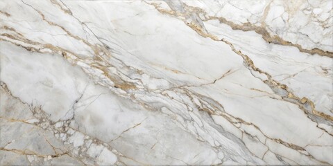 Naklejka premium Experience the luxurious appeal of polished Bruno white marble stone slabs, ideal for elevating any interior design and