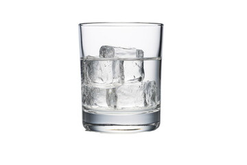 Refreshing Vodka Tonic with Lime Slice and Ice Cubes Isolated on Transparent Background