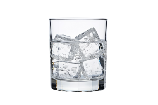 Elegant Vodka and Cranberry Cocktail with a Garnished Glass Isolated on Transparent Background