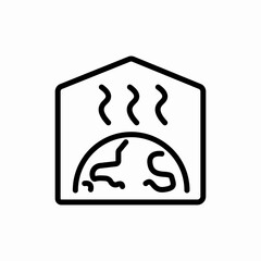 green house effect icon sign vector