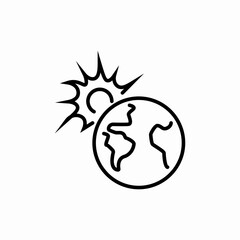 ozone layer icon sign vector