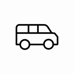 road transport bus icon sign vector
