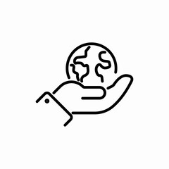 save the planet icon sign vector