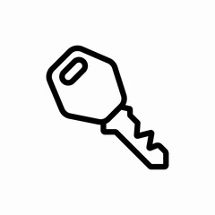 simple key icon sign vector
