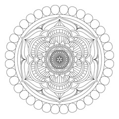 Fototapeta premium symbol round ornament mandala