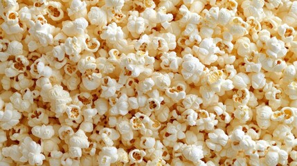 Popcorn Texture and Background in Close-Up View
