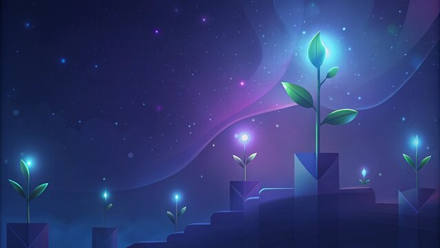 financial growth abstract background