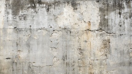 Obraz premium Weathered concrete wall with cracks and stains.