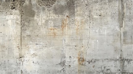 Obraz premium Weathered grey concrete wall texture with vertical crack.