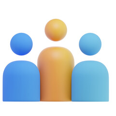 Group 3D Illustration