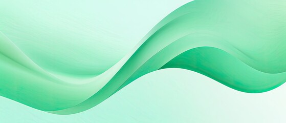 Obraz premium Abstract Green Wave Design