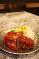 Indian cuisine: cauliflower Manchurian (Indian Chinese dish)