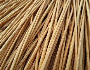 乾いたわらのクローズアップの背景。