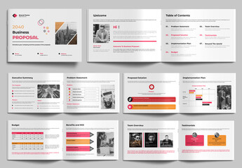 Business Proposal Template Landscape
