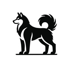 Fototapeta premium Husky Silhouette