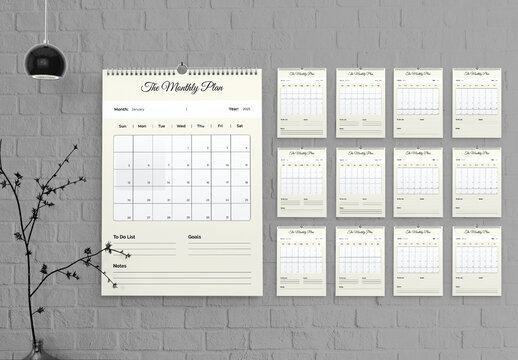 Monthly Planner Layout